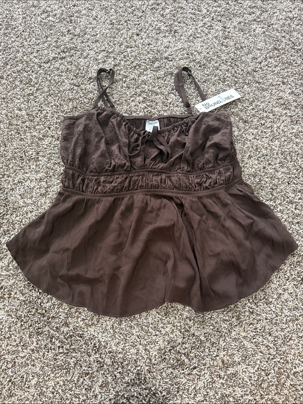 No boundaries baby doll tank